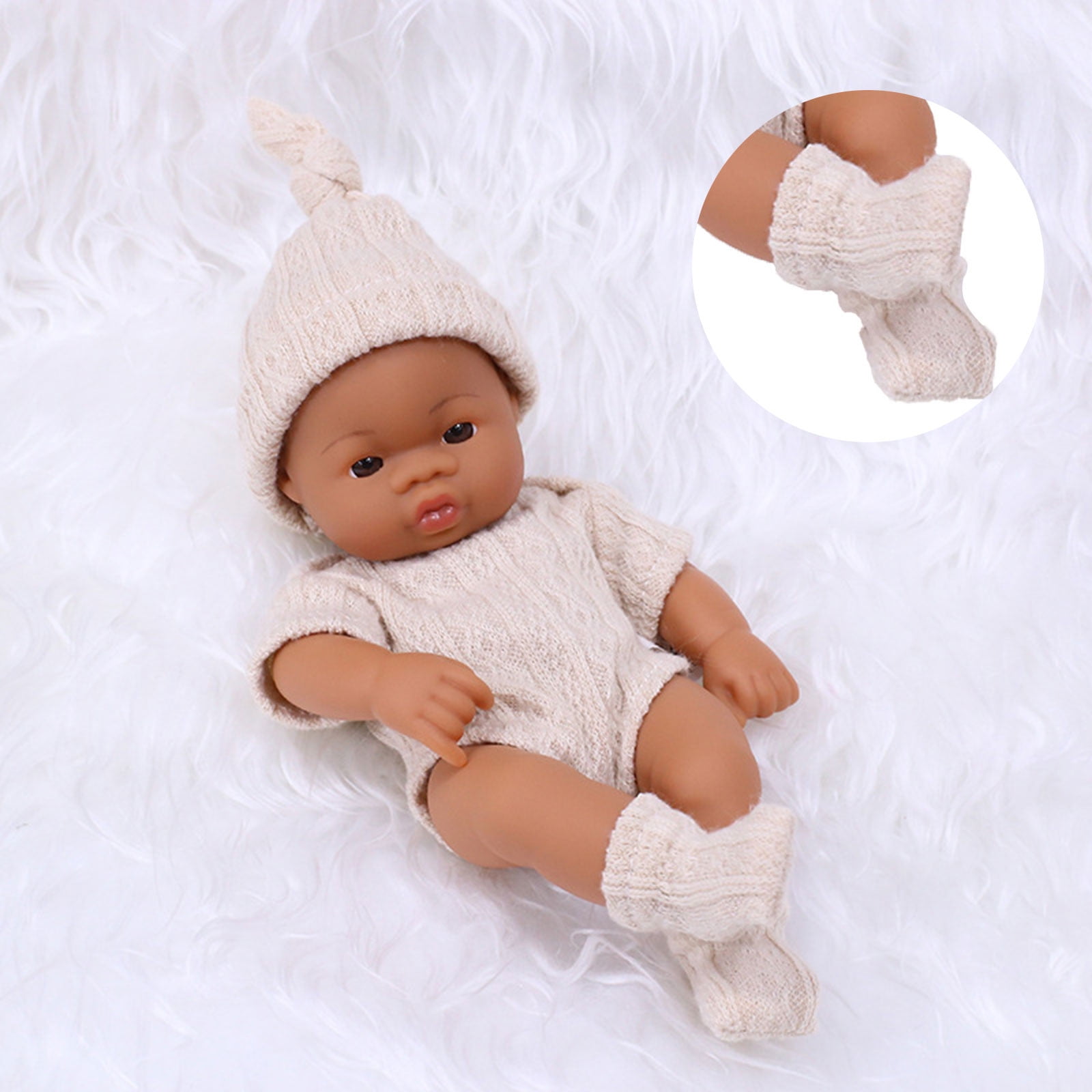 Herrnalise 12 inch Realistic African American Reborn Baby Dolls