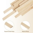 thumbnail image 3 of Uxcell Dowel Rods Wood Sticks Square Wooden Dowels Unfinished Hardwood Sticks 16x3/8x5/64 Inch 60 Pcs, 3 of 6