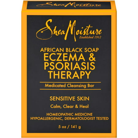 SheaMoisture africaine Savon noir Eczéma et le psoriasis thérapie, 5 oz