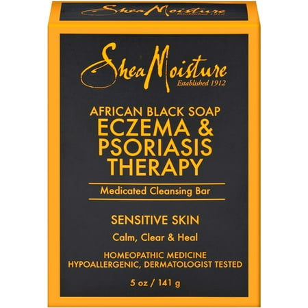 SheaMoisture africaine Savon noir Eczéma et le psoriasis thérapie, 5 oz