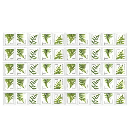 Usps Stamps Ferns 5 Strips of 10 USPS Forever Postage Stamps featuring 5 Different Designs of Ferns (50 Stamps) ()
