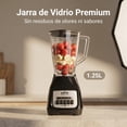 thumbnail image 1 of Licuadora de Vidrio 1.25L con Motor 600W, 4 Velocidades, Cuchillas de Acero Desmontables, Función Pulso, Base Antideslizante – Ideal para Jugos, Smoothies y Sopas, 1 of 8