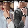 thumbnail image 6 of 2 Pack Privacy Case for Apple Watch Screen Protector, Anti-Spy Tempered Glass Film Apple Watch Cover Hard PC Case Bumper for iWatch Series 11 Series 10 - Transparent 42mm, 6 of 10