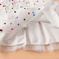thumbnail image 6 of REDARER Toddler Girls Tulle Dress Colorful Polka Dot Ruffle Sleeve Princess Party Dress For Summer Casual Events,6-7 Years, 6 of 7