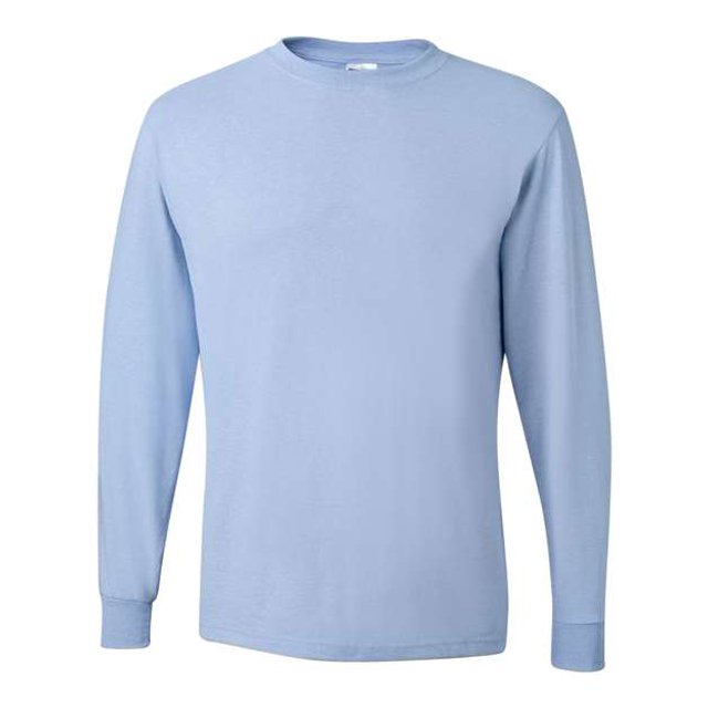 Camiseta manga larga Jerzees Dri-Power 50/50 algodón/poliéster azul claro pequeño 29LSR