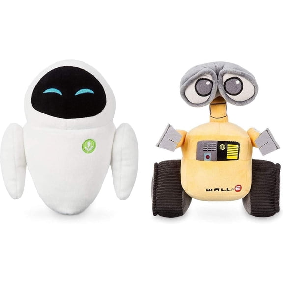 Disney Store Original Wall-e & Eve Plush Set