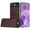Brown, variant on For Motorola Razr 2023 Pu Vegan Leather Premium Hard Snap On Case Cover - Red