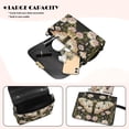 thumbnail image 4 of Pzuqiu Butterfly Flower Women Leather Crossbody Bag Versatile Vintage Practical Leather Quilted Shoulder Bag with Chain Strap Fashion Trendy for Teen Girls-Women, 4 of 7