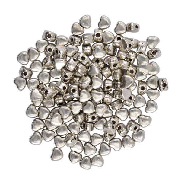 100pcs Tibetano Plata Espaciador Abalorios Artesanales Rebordear para Joyas