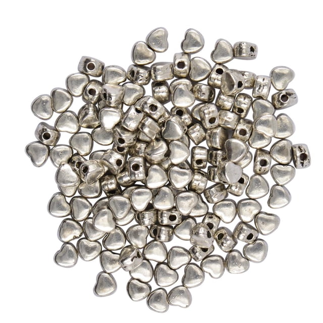 100pcs Tibetano Plata Espaciador Abalorios Artesanales Rebordear para Joyas