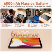 2026 Android 15 Tablet with Octa-Core for Adults,10.1 Inch Tablet with case,10GB RAM 64 GB ROM,HD IPS Touchscreen,6000 mAh,Dual Camera,GMS
