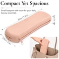 thumbnail image 5 of Mber Makeup Brush Bag, Zipper Makeup Brush Case, Silicone Makeup Brush Holder Travel Makeup Bag for Brushes, Travel Size Makeup Brush Pouch, Khaki, 5 of 5