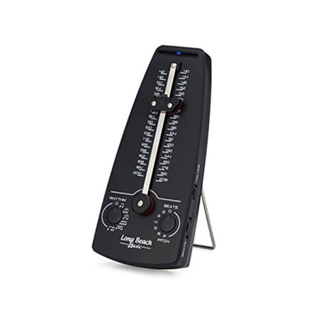 Long Beach Music Digital Metronome with Pitch and Rhythm Generator, Black