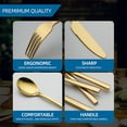 thumbnail image 3 of Guardoinrt 5pieces Durable Stainless Steel Cutlery Set Easy To Non-deformable Rustproof Spoon Cutlery Set 18/10 rainbow, 3 of 6