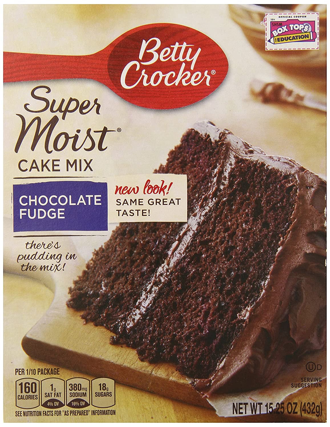 Betty Crocker Supermoist Cake Mix, Chocolate Fudge, 15.25Ounce (Pack