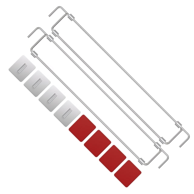 Barras de refrigerador RV resistentes Bearachild 2 unids/set acero inoxidable ajustables