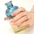 thumbnail image 4 of Presione on Nails FANXINAK, lámina dorada cuadrada, purpurina roja, 4 of 7
