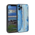 thumbnail image 1 of Compatible with iPhone 11 Pro Phone Case, Blue Marble 37 Case Men Women, Flexible Silicone Shockproof Case for iPhone 11 Pro, 1 of 1