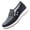 Black, variant on Mens Flat Shoes Slip on Canvas Casual Work Loafers Summer Comfortable Business Hiking Shoe with Arch Support Blue Size 9.5