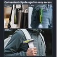thumbnail image 6 of T9 PRO Rechargeable EDC Flashlight 1300 Lumens Pocket Work Light with Laser Pointer COB Side Light Clip for Camping Hiking Car Repair and Everyday Carry, 6 of 8