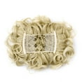 thumbnail image 2 of Short Curly Ponytail Bun Hair Extensions for Women Hair Strech Chignon Comb Clip, 2 of 4