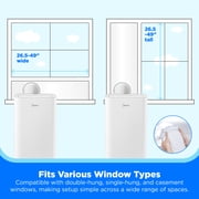 Midea 8,000 DOE, 12, 000 BTU ASHRAE SmartCool Portable Air Conditioner, For spaces up to 350 Sq. Ft, MAP08S1XWT-S
