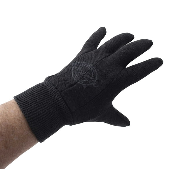 12 Pairs 1 Dozen Brown Jersey Knit Cloth Work Safety Gloves for Industrial Landscape Warehouse Household