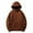 Coffee, variant on Womens Fleece Jackets Reversible Zip up Hoodie Fuzzy Sweatshirt Sherpa Lined Warm Fall Winter Jackets Coats White XL