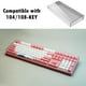thumbnail image 1 of 60 % mecánico Transparente Anti-Cat High Performance Premium Keyboard 104 108 Teclas perfke cubierta del teclado, 1 of 9