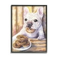 thumbnail image 2 of Stupell Industries French Bulldog with Donuts Dessert Pet Dog Black Framed, 11 x 14, Design by George Dyachenko, 2 of 4