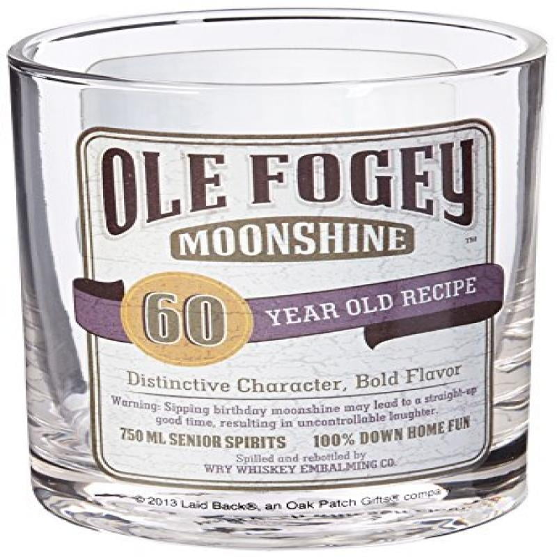 Laid Back CF1307 60th Birthday Ole Fogey Cocktail Glass, 11-Ounce by