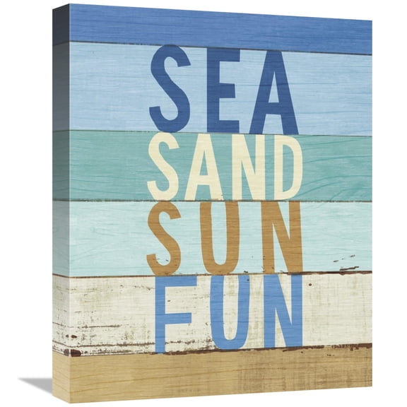 Global Gallery's 'Beachscape Inspiration VIII' By Michael Mullan Stretched Canvas Wall Art