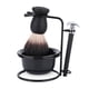 thumbnail image 2 of Set de afeitado de barba para hombres, profesional, seguro, con soporte para brocha de afeitar y cuenco, herramienta para afeitar bigote, 2 of 14