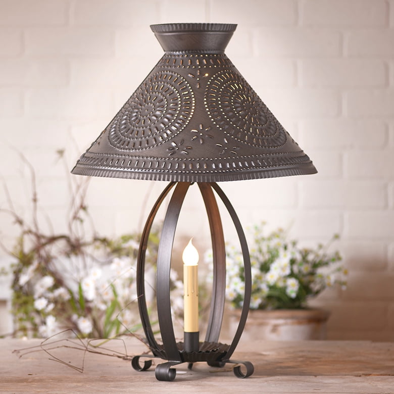 Betsy Ross Lamp with Chisel Shade in Kettle Black - Walmart.com