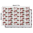 thumbnail image 5 of Red Christmas Farm and Truck Pattern Summer Placemats Table Placemats Set Of 6-Linen Kitchen Washable Placemats Table Mats 11.8"x17.7" Non-Slip Heat Resistant, 5 of 5