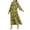Green, variant on Fall Dresses for Women 2026 Floral Midi Dress Boho Long Sleeve V Neck Ruffle Casual A Line Flowy Dresses with Pocket Pink,XL