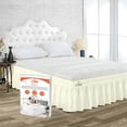 thumbnail image 1 of SGI Bedding 18 Inch Wrap Around Bed Skirt | Microfiber Bed Skirt | Fade Resistant, Wrinkle Free, Anti-static, Decorative, Extra Storage Space, Clutter-Free | Queen, Ivory, 1 of 6