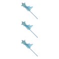thumbnail image 3 of Vogacara Gato Teaser Brillo Estrella de cinco puntas Hermoso disfraz de Navidad Varita de niña Cumpleaños Vestirse Diseño lindo Angel Stick Azul Type2 NO2 Vogacara CBP384637, 3 of 6