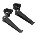 thumbnail image 1 of Reposapiés de motocicleta, reposapiés de motocicleta 1 par de pedales de modificación de pedal plegable Pedales de reposapiés de motocicleta para parachoques de 8.7-12.6 "(Negro), 1 of 5