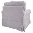 thumbnail image 3 of OSP Home Furnishings Ashton Slipcover Round Arm Chair, Grey, 3 of 5