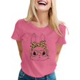 thumbnail image 1 of LUOGENLI T-shirts pour Femmes T-Shirt Décontracté à Imprimé Lettre Col Rond Manches Courtes T-Shirt Plusieurs Couleurs T-Shirt Grandes Tailles pour la Saint-Patrick, 1 of 1