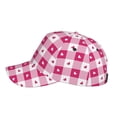thumbnail image 5 of Balery Baseball Cap Adjustable Size for Running Workouts and Outdoor Activities All Seasons Dad Hat(Plaid Heart), 5 of 9
