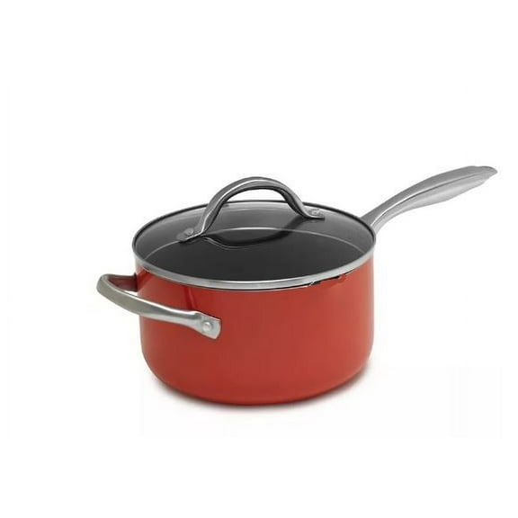 SEDONA 1.5-Qt. Nonstick Saucepan with Straining Lid & Helper Handle