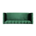 thumbnail image 3 of Orla Sofa, 83 Inch, Retro Channel Tufted Stitch Design, Green Velvet, 3 of 5