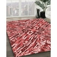 thumbnail image 3 of Ahgly Company Machine Washable Indoor Rectangle Transitional Light Coral Pink Area Rugs, 5' x 7', 3 of 7