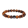 thumbnail image 6 of Horivan Men's Magnetic Hematite Bracelet Natural Stone Handmade Adjustable Strap Lightweight Fashion Jewelry Gift for Him Daily Wear Wellness, 6 of 7