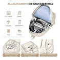 thumbnail image 2 of Mochila Lab.G   Escolar Viaje Bolsa Para Laptop 15.6 BLANCO, 2 of 5