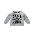 thumbnail image 1 of MesaSe Automne Unisexe Nouveau-Né Garçons Filles Sweat-Shirt à Lettres Manches Longues Col Rond Ample, 1 of 9