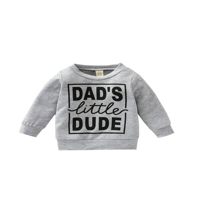MesaSe Automne Unisexe Nouveau-Né Garçons Filles Sweat-Shirt à Lettres Manches Longues Col Rond Ample