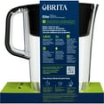Brita Large 10 Cup Black Tahoe Water Filter Pitcher with 1 Brita Elite
